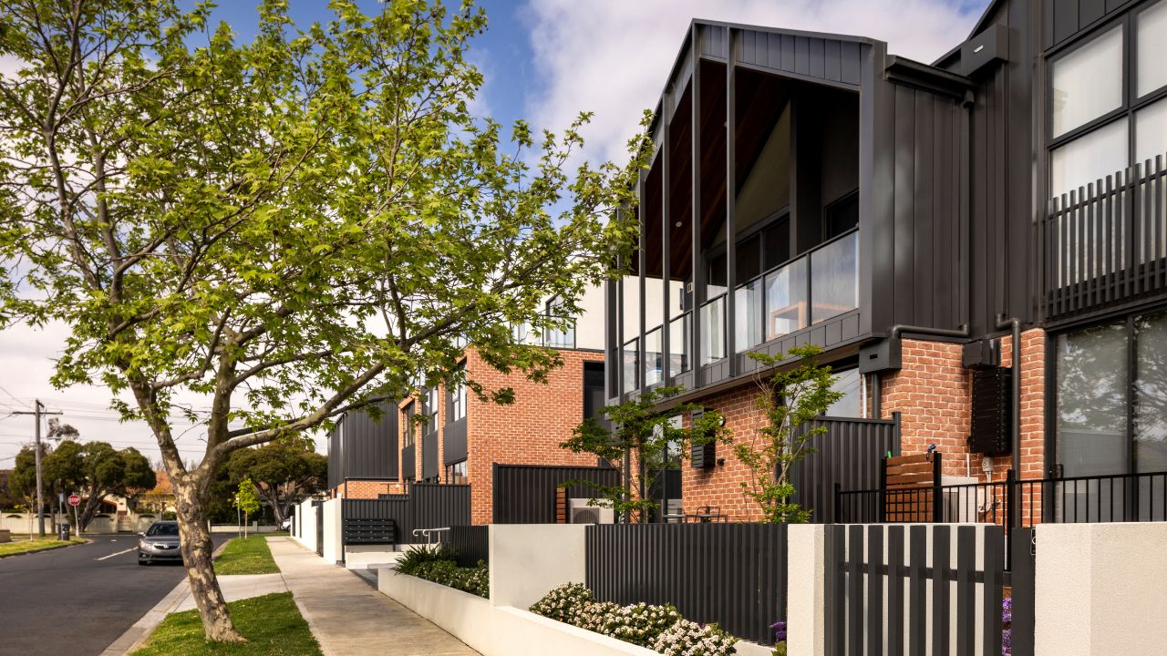 New housing on a suburban street